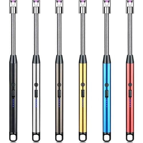 360 Rotation Arc BBQ Gas Stove Plasma Lighter Windproof Electric Candle Lighters