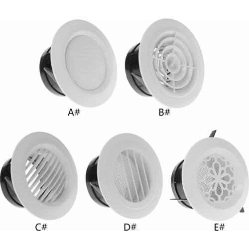 Air Vent Extract Valve Grille Round Diffuser Ducting Ventilation Cover 100mm