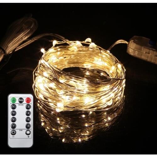 LED Fairy Light String Room 5M 10M Indoor Christmas Lights USB 8 Mode Garlands LED Lights Wedding Home Holiday Light Decoration