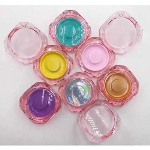 Unique Eyelashes Packaging Pink Transparent Natural Mink Lashes Case without Eyelashes