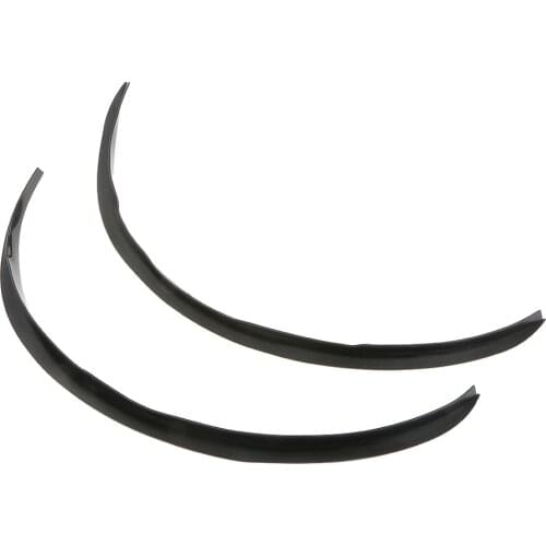 Universal 2 Piece Car Tires Fender Flexible Durable Wheel Fender Kit Black Arch Wheel Eyebrow Protector Mudguards Sticker