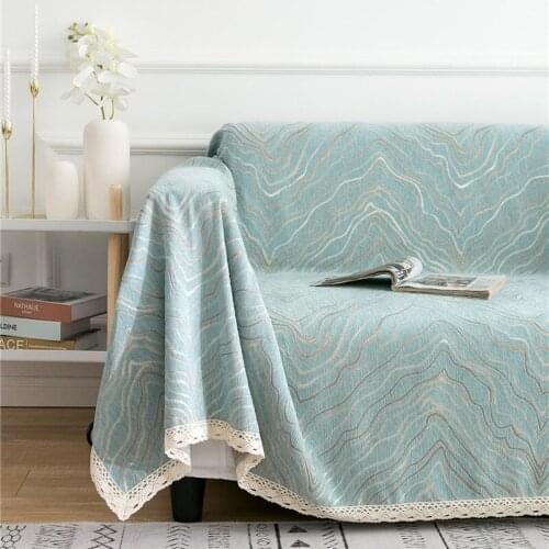 Thicken Chenille Lace Sofa Towel Non-slip Stretch Sofa Cushion Home Hotel Decoration Sofa Cover Cloth Furniture Protector