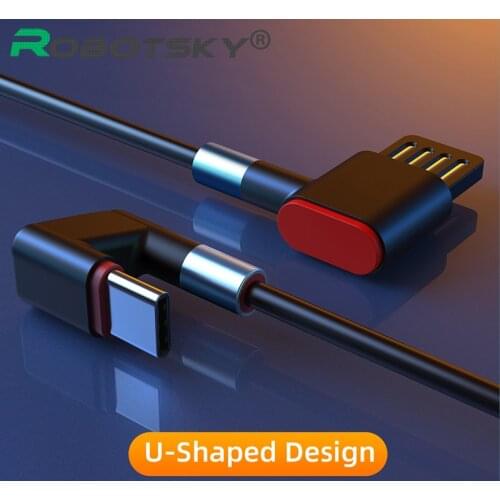 180 Degree USB Data Cable Micro USB Type-c Cable 2.4A Fast Charging Data Transfer Cable For Samsung S8 S9 Xiaomi mi8 mi6