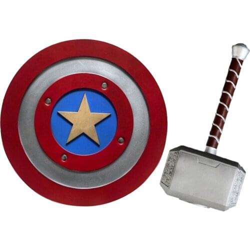 End Of The Game Of Superheroes The Super hero Steve Rogers Hammer Mask Helmet Model Shield Cosplay