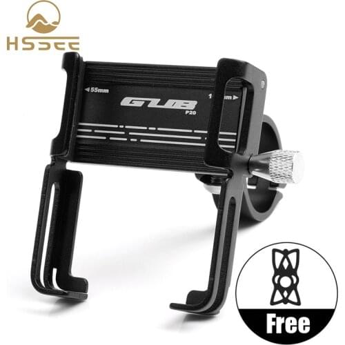 HSSEE Genuine CNC aluminum alloy bicycle phone holder 360° rotating phone holder for MTB road bike motorcycle electric scooter