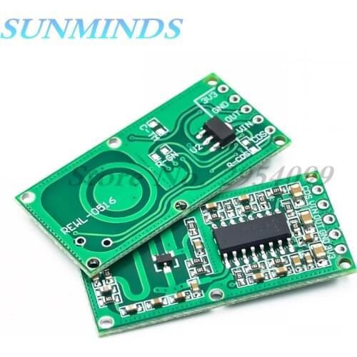 10pcs RCWL-0516 microwave radar sensor module Human body induction switch module Intelligent sensor