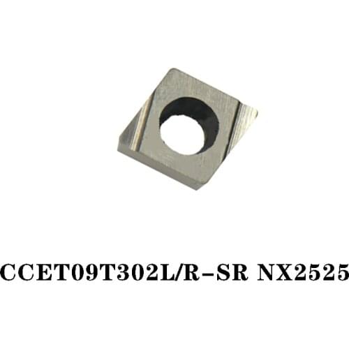 10pcs Original CCET CCET09T302L-SR NX2525 CCET09T302R-SR Carbide Insert CNC lathe Insertion CCET09T302 100% Imported From Japan