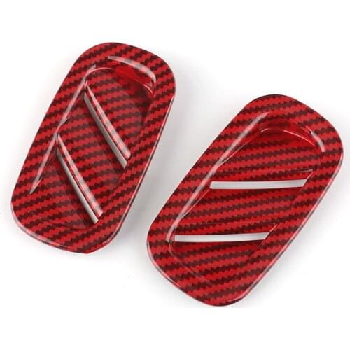 2Pcs Air Vent Outlet ABS Cover Sticker Case Shell Decoration Car Styling For Mini Cooper One S JCW F60 Countryman Accessories