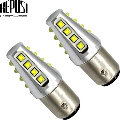 2x 1157 BA15D Bulb 80W High Power LED Brake Turn Signal light Lamp white Auto Car LED parking lights 6000K Auto Lamp 12V 24V