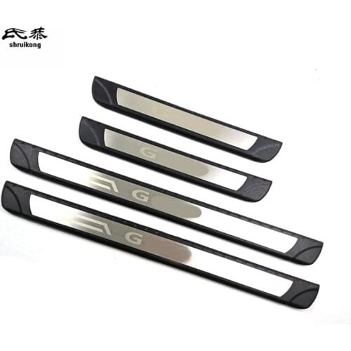 4pcs/lot for 2014-2019 Volkswagen VW GOLF 7 MK7 ABS plastic and stainless steel car door sill pedals Scuff Plate cover
