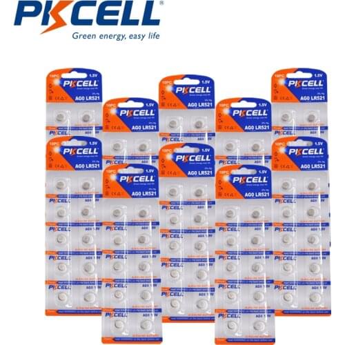 100PCS 10 Card PKCELL Watch Battery Coin Cell 1.5V MADE IN CHINA 100% Origina Alkaline Battery