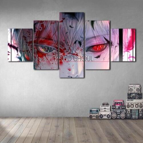 No Frame HD Home Decoration Printing TOKYO GHOUL Ken Kaneki Poster Canvas Wall Art Oil Painting Living Room Decoration