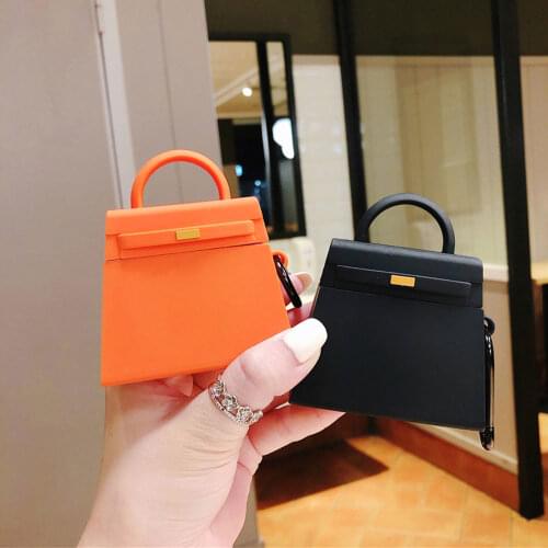 3D Luxurious Brand Handbag Tote Hobo Bag Headphone Cases For Apple Airpods 2 Pro Silicone Protection Earphone Cover Accessories