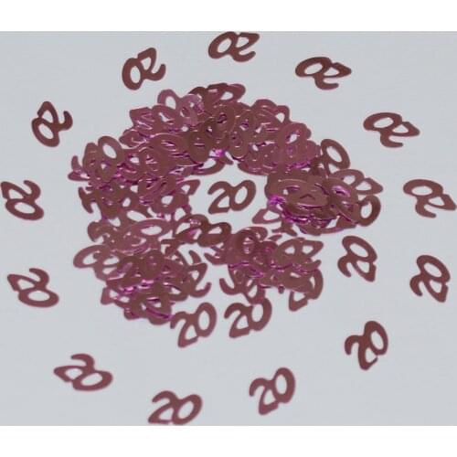 150g Pink Number Digital 13 16 18 20 21 30 40 50 60 70 80 Happy Birthday Party Confetti Table Scatter Sprinkle Scatterfetti