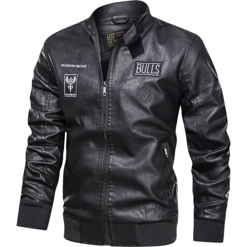 EBAIHUI Men's Faux Leather Jackets