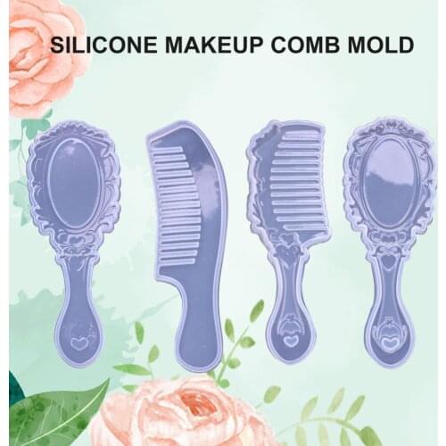 Comb Mold Flexible Easy to Clean Silicone Casting Resin Mirror Mould Handmade Tool