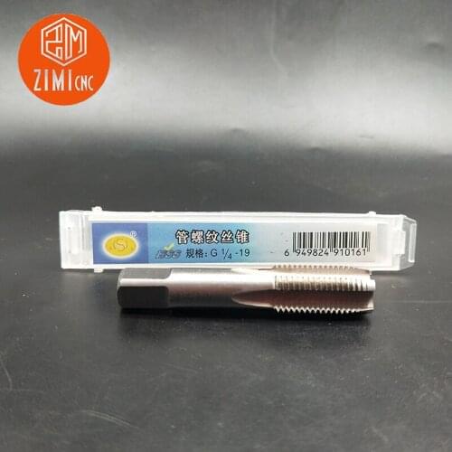 HSS 55 degree 4 blade pipe tapping G1/4-19 pipe straight pipe thread die tap plug pipe tap wire tapping tap high speed steel