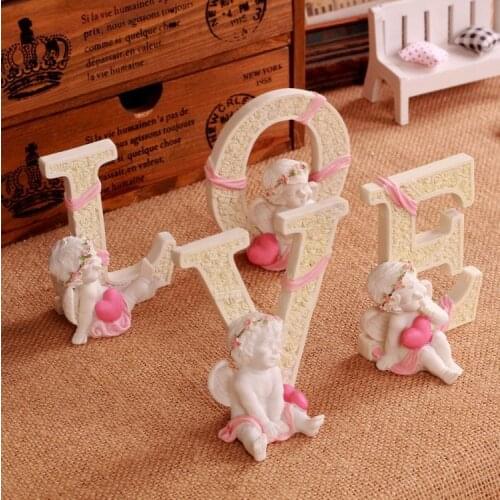 Resin Handicraft LOVE Super Beautiful 4 Little Angels Home Decoration Accessories Modern