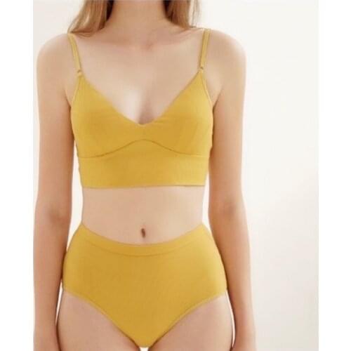 Bra Sets Young Girls Lingerie Underwear For Woman Bra Brief Sets Bralette Woman Active Bra Solid Push Up Wire Free Bras 2021 New