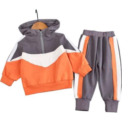 Boys Girls Clothing Sets 2020 Baby Boys Girls Hooded Sweatshirt Coats Pants Suit Children Tracksuit Kids Sportswear Clothes Set