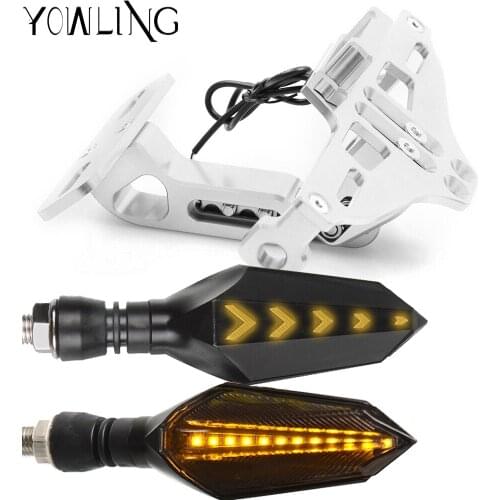 Motorcycle Adjustable Angle License Number Plate Frame Holder Bracket For Triumph Tiger 800 2010-2017 Explorer 1200 2012-2017