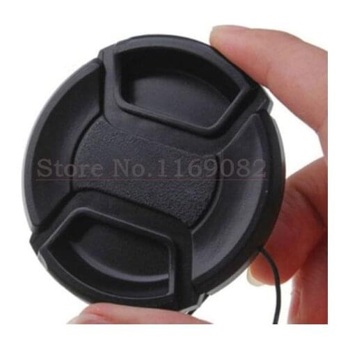 100PCS 52mm Lens Cap Cover With Anti-lose Cord for D60 D5100 D3100 D5000 D3200 D5200 18 - 55 lens CAN&N S&NY PENTAX