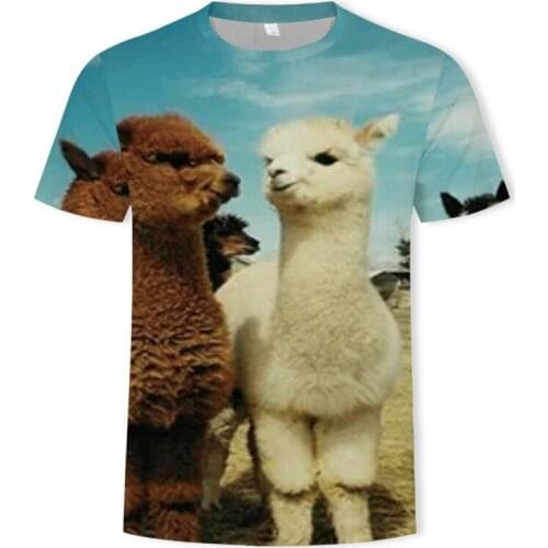 Summer mens casual short-sleeved T-shirt 3D animal print youth clothing 2021 popular T-shirt comfortable casual short-sleeved