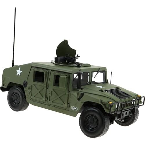 Die-cast Military Vehicles - 1/18 Scale Hummer H1 Army Vehicle Army Models Car Toys Tank, Vehicle