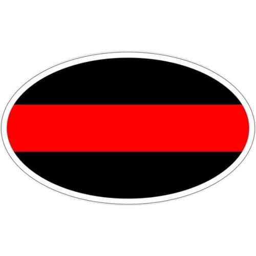 Firefighter Oval Window Car Stickers Decals Car Window Car Decorative for Rear Window Trunk KK15*9cm