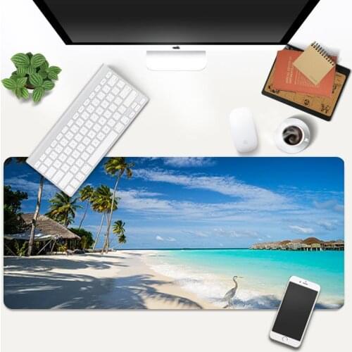 Beach Sea Palm Mouse Mat Mouse Pad Mouse Mat Desk Mat MousePad Keyboard Pad Soft Natural Rubber Computer Hot Sell Office Home