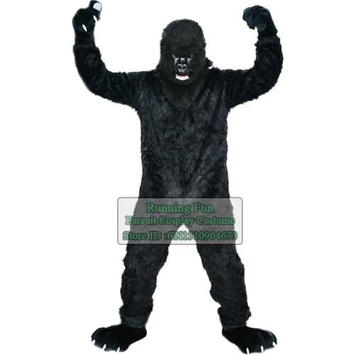 Funny Chimpanzee Fursuit Lion Furry Wolf Mascot Costume Animal Chimp Halloween Adult Cartoon Character Cosplay Suit For Party
