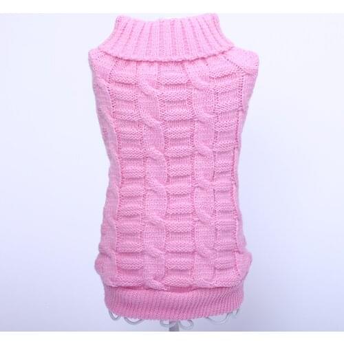 Dog Cat Knited Sweater Hoodie Twist/Plaid Design Pet Puppy Coat Jacket Warm Clothes 5 Colours 6 Sizes