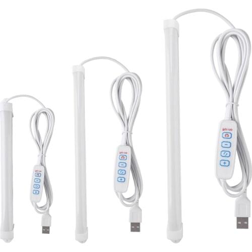 Stepless Dimming USB Switch Night Light Eye Protection Reading Cabinet Light Tube Home Bedroom Wardrobe Decoration Lighting Lamp