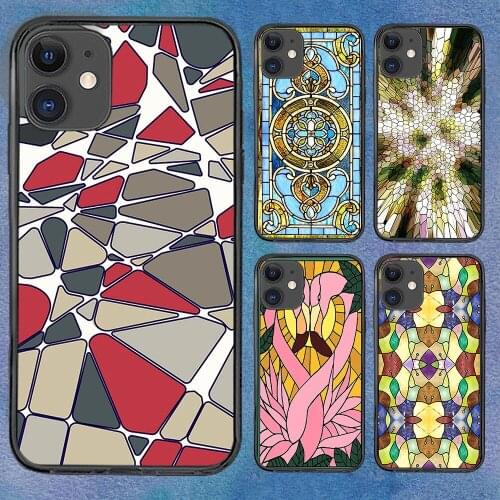 Painted Art Glass Phone Case For iphone 12 11 6 Mini Pro XS Max X XR 7 8 Plus Soft TPU Cover 12Pro 11Pro 12Mini