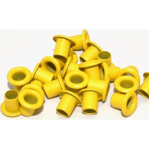 Yellow Eyelet Grommets 2mm Grommets Metal Eyelet with Washers for Leather Craft Shoes Bag Making Hardware DIY Accessories