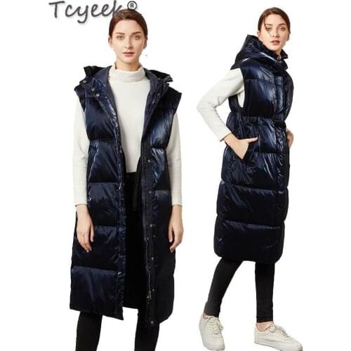 Winter Womens Down Jacket Woman Parkas Hooded Korean White Duck Down Coat Female Vest Puffer Jackets Mujeres Abrigo