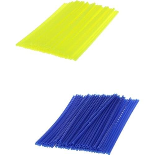 144pcs Universal Motocross Dirt Bike Wheel Rim Skins Cover Spoke Wraps