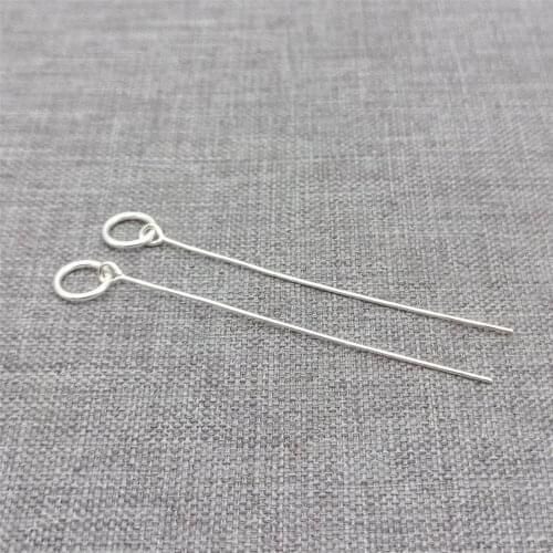 16 Pieces 925 Sterling Silver Eye Pin Pinch Bails for Pendant Charm Holder