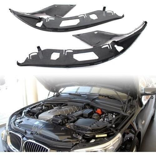 2x Auto Upper Headlight Gaskets Left + Right For BMW E60 5 Series 525xi 528i 2004 2005 2006 2007 2008 2009 2010 Plastic