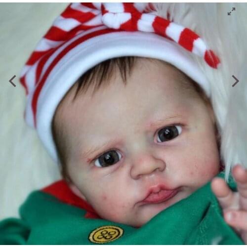 20 Inch DIY Blank Reborn Baby Kit Heron With Body Fresh Color Soft Vinyl Unpainted Unfinished Doll Part