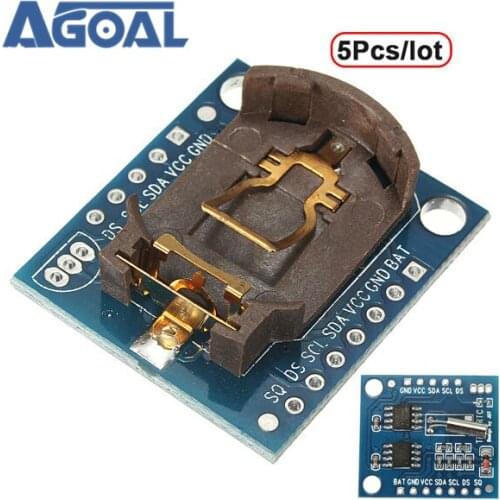 5Pcs/lot IIC I2C RTC DS1307 AT24C32 Real Time Clock Module For AVR ARM PIC SMD Free Shipping