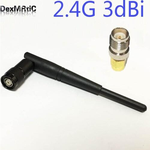 Wifi Antenna 2.4Ghz 3dbi Omni RP-TNC connector for wireless router +RP-TNC Female switch RP-SMA Male Plug RF Coax Adapter