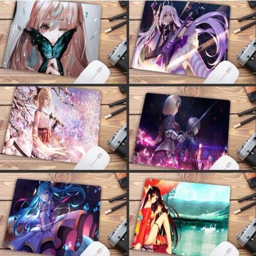 Mairuige Big Promotion Japan Anime Girl Butterfly Rubber Gaming Mouse Pad Computer Desktop Pad Gamer Mousepad As 22X18CM