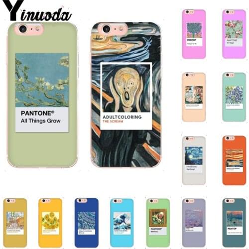 Yinuoda Vingate Vincent Van Gogh Pantone Aesthetic art Phone Case for iPhone X XS MAX 6 6s 7 7plus 8 8Plus XR 11 11pro 11promax