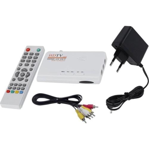DVB-T DVB-T2 TV Tuner Receiver DVB T/T2 TV Box AV CVBS 1080P HDMI-compatible Digital HD Satellite Receiver With Remote Control