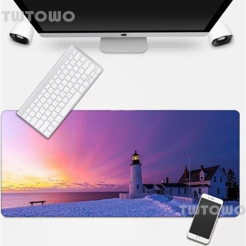 Lighthouse Gaming HD Hot Sell Mouse Pad Cartoon Anti-slip Gamer Lovely Soft Anime Office Decoration Home Keyboard Pad MousePads