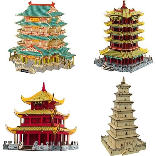 Stall the new dragon boat dragon boat model toy diy handmade wooden puzzle assembly sailing ship manufacturer wholesale