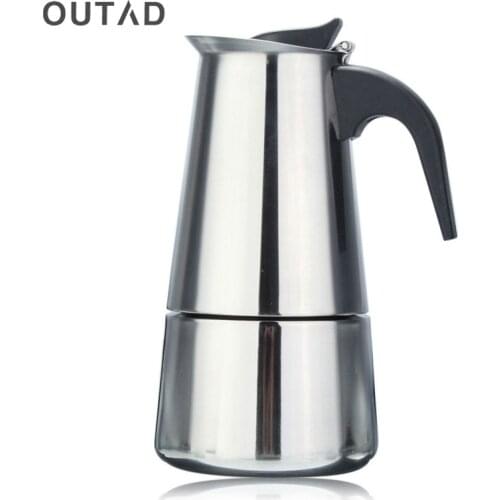 2/4/6 cups Espresso Coffee Pots Stainless Steel Quality Drip Kettle Tea Pot Moka Coffe Pot Coffee Extractor 100/200/300ml