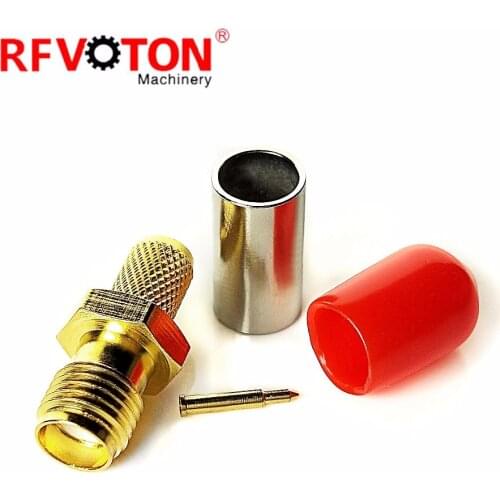 RP SMA Female bulkhead conenctor for LMR400 RG142 RG303cable
