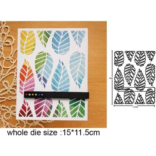 Metal dies Leaf Bakground Frame Cutting Dies Stencil dies for DIY Scrapbooking Album Paper Card Making Decoration Embossing dies